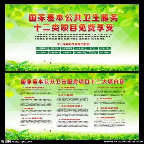 守護全民健康，助力兒童成長 國家基本公共衛生服務與招生輔助服務展板圖解